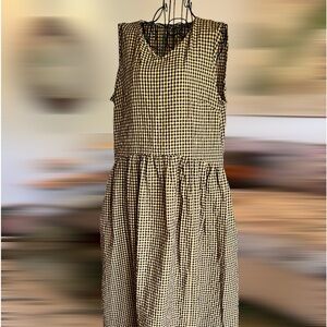 NWOT, Gingham Maxi Dress